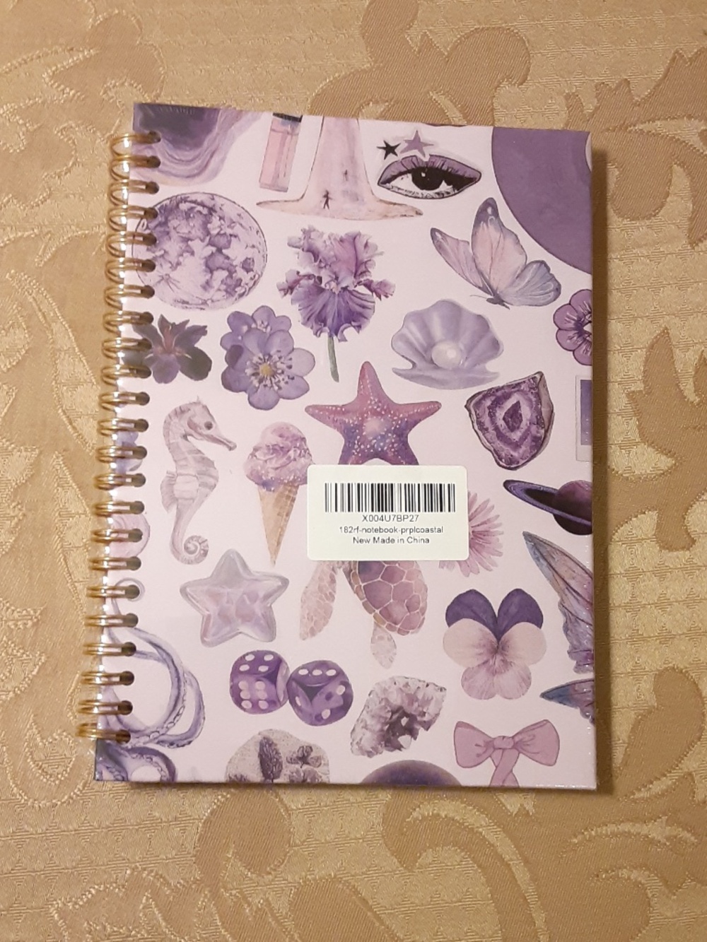 Purple Coastal Notebook